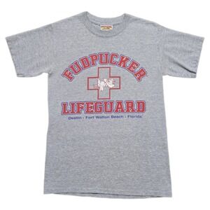 Vintage 2002 Fudphuckers Lifeguard T-Shirt Mens S Vtg Double Sided Y2K